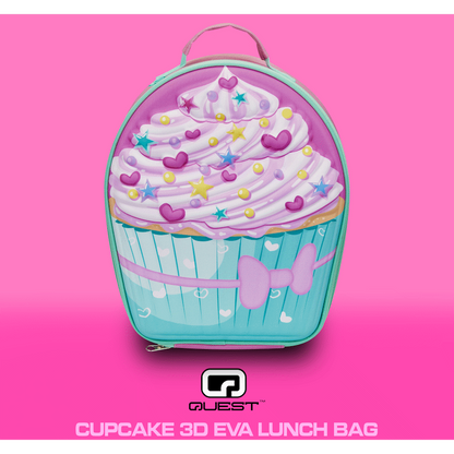 Quest Cupcake 3D EVA Lunch Bag - Pink