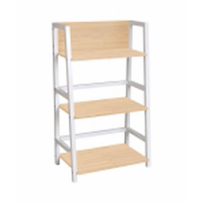 Everfurn Orchid Bookshelf with Powder-Coated Steel Frame