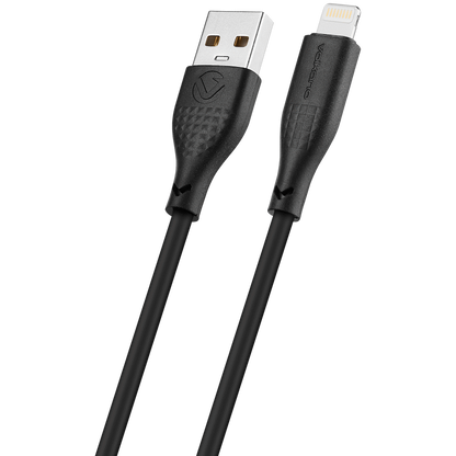 Volkano Nova Series USB A to Lightning charging cable 10W TPE-Black