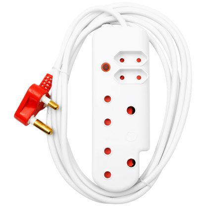 Ellies 4 Way Medium Surge Extension Lead -5M