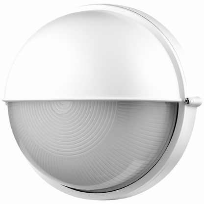 Ellies Arc Series - Large AC Round Bulkhead - Aluminium + Glass - E27 Base -WT