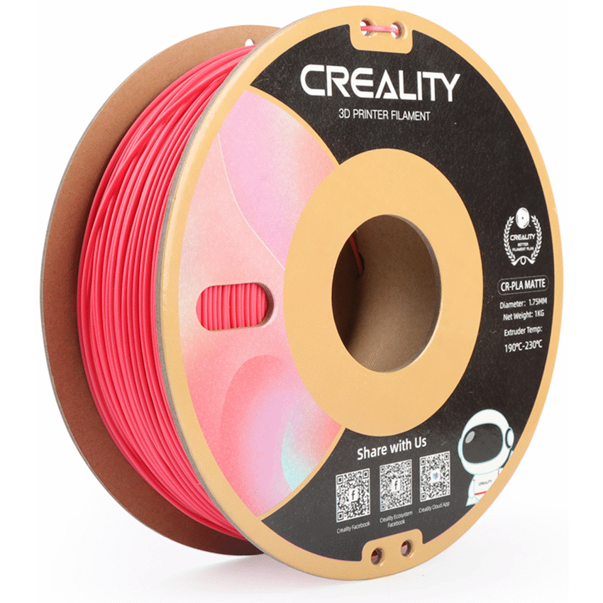 Creality CR-PLA Filament - Matte - Strawberry Red (1kg)