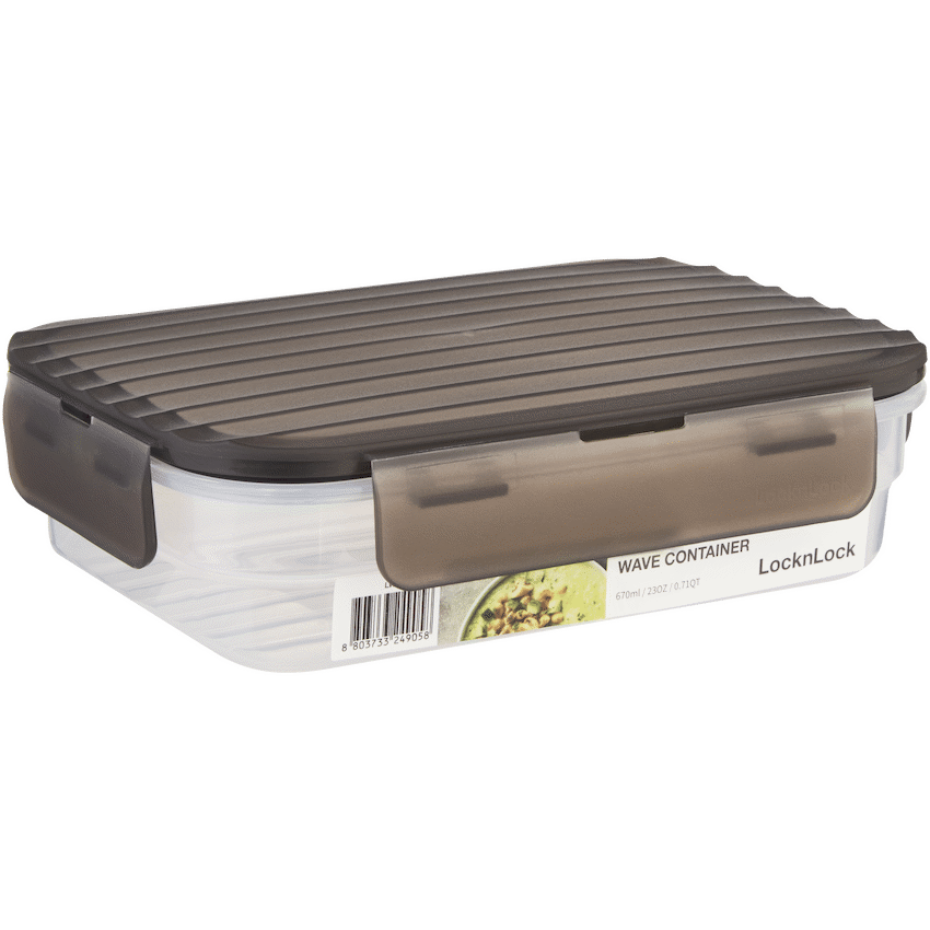LocknLock Wave container 670ml grey