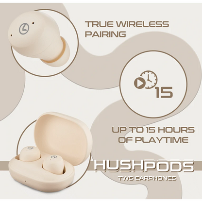 Amplify HushPods - TWS Earphone with ANC - Nude