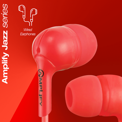 Amplify Jazz Series Earphones - Red