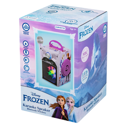 Disney Frozen Classic LED Stars Karaoke Machine with Microphone