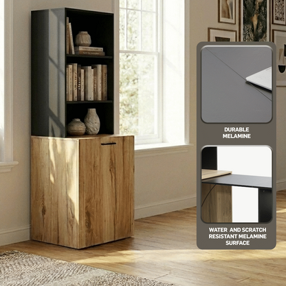 Adaptive Desk, With  Bookshelf