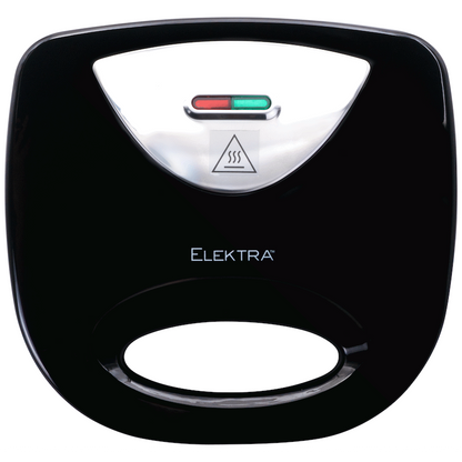 Elektra 700w Sandwich Press - Black