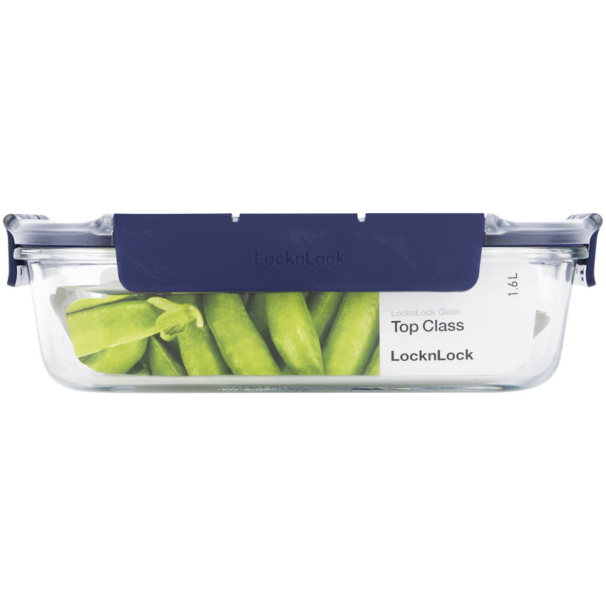 LocknLock Top Class Glass rect 1.6lt ( Order in Qty of 2)