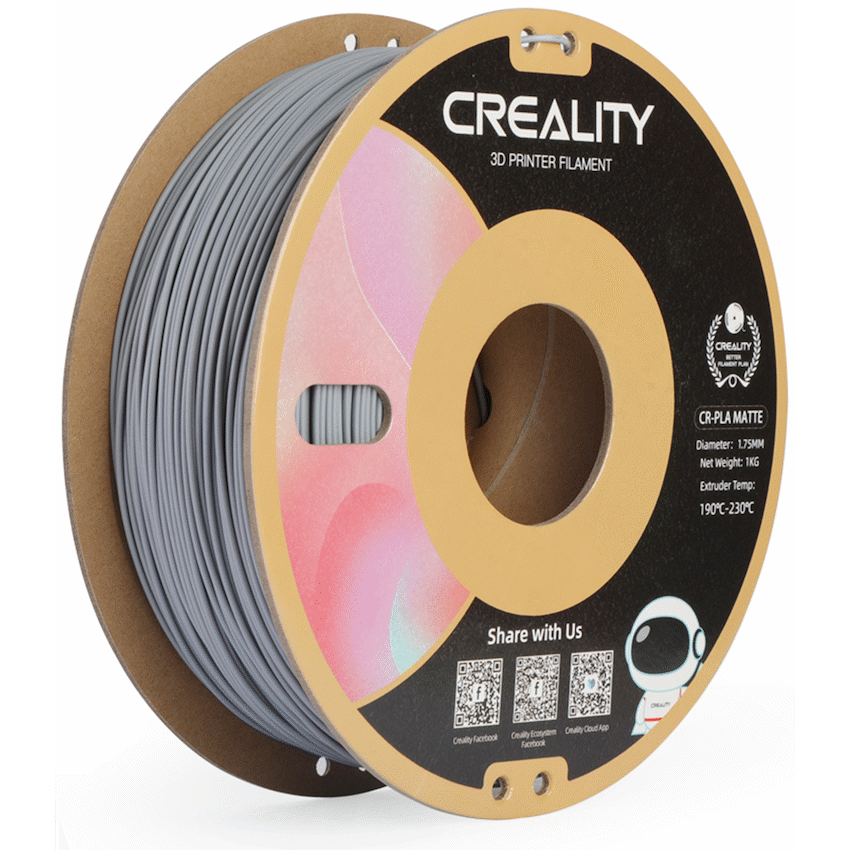 Creality CR-PLA Filament - Matte Grey 1kg