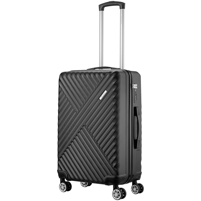 Travelwize Astra ABS 67cm 4-Wheel Spinner Luggage - Black