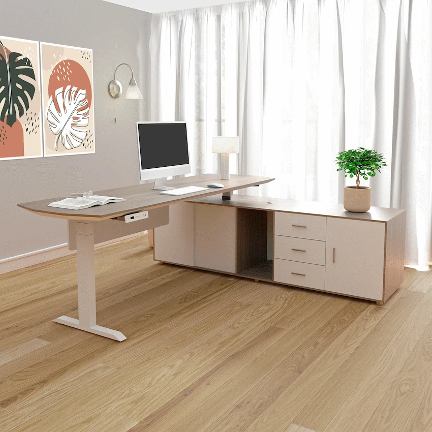 Everfurn Premium Miami Height Adjustable Desk Box 2 of 4