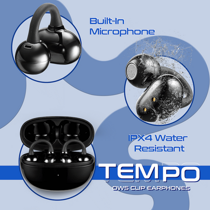 Amplify Tempo Series OWS Clip Earphone - Black
