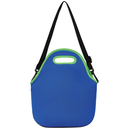 Quest Neoprene Lunch Bag - Dino - Blue/Green