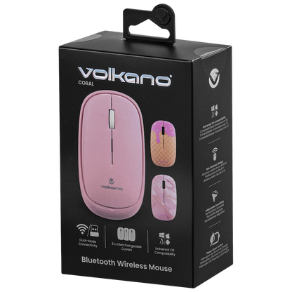 Volkano Coral series Bluetooth Wireless Mouse - Pink