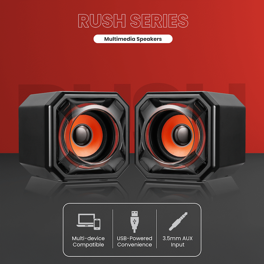 Volkano Rush Series Multimedia Speakers