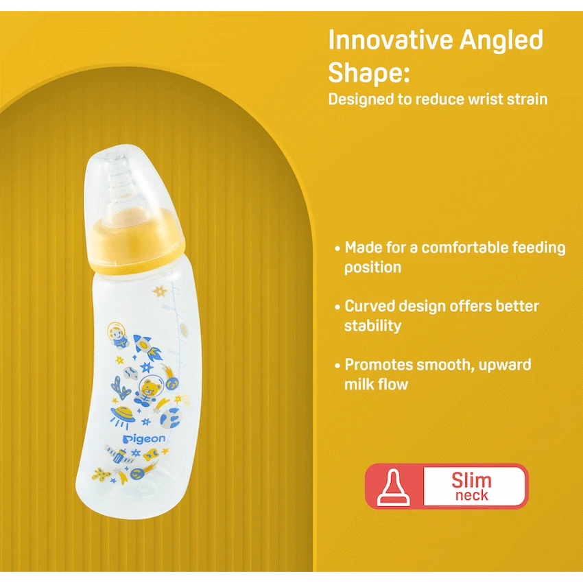 Pigeon Flexible Curve Bottle 250ml - Space