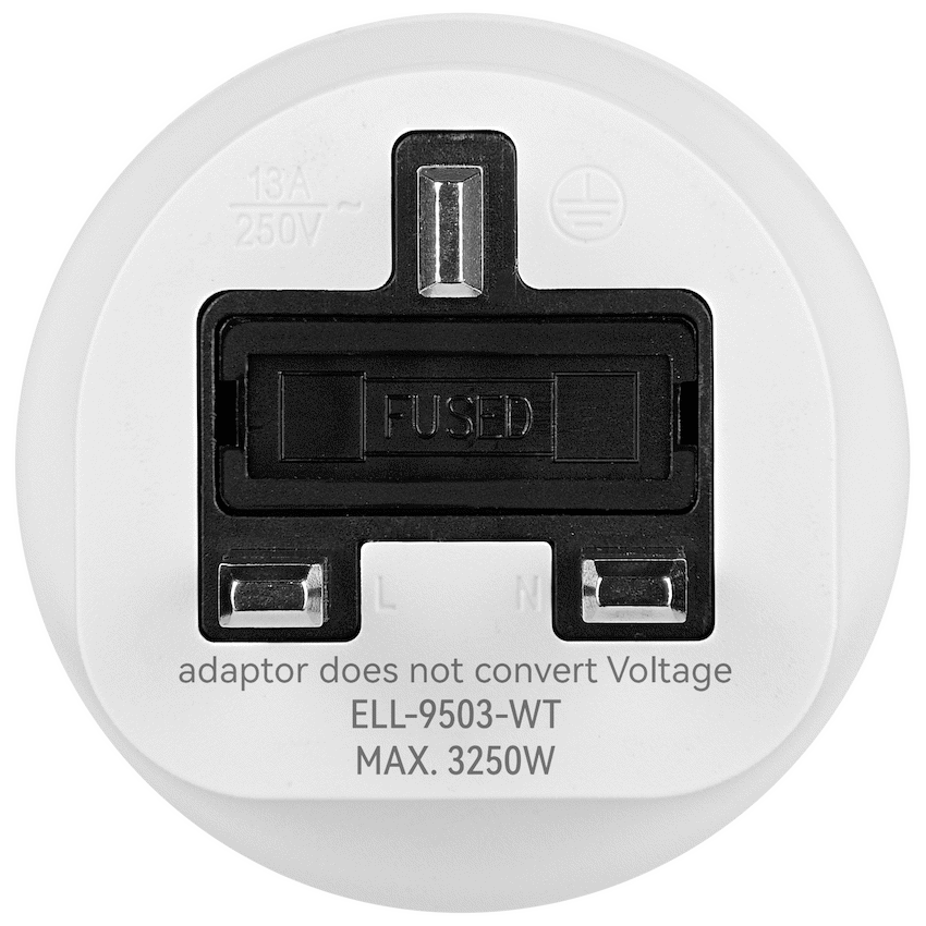 Ellies Explore Series South Africa to UK Travel Adaptor WT