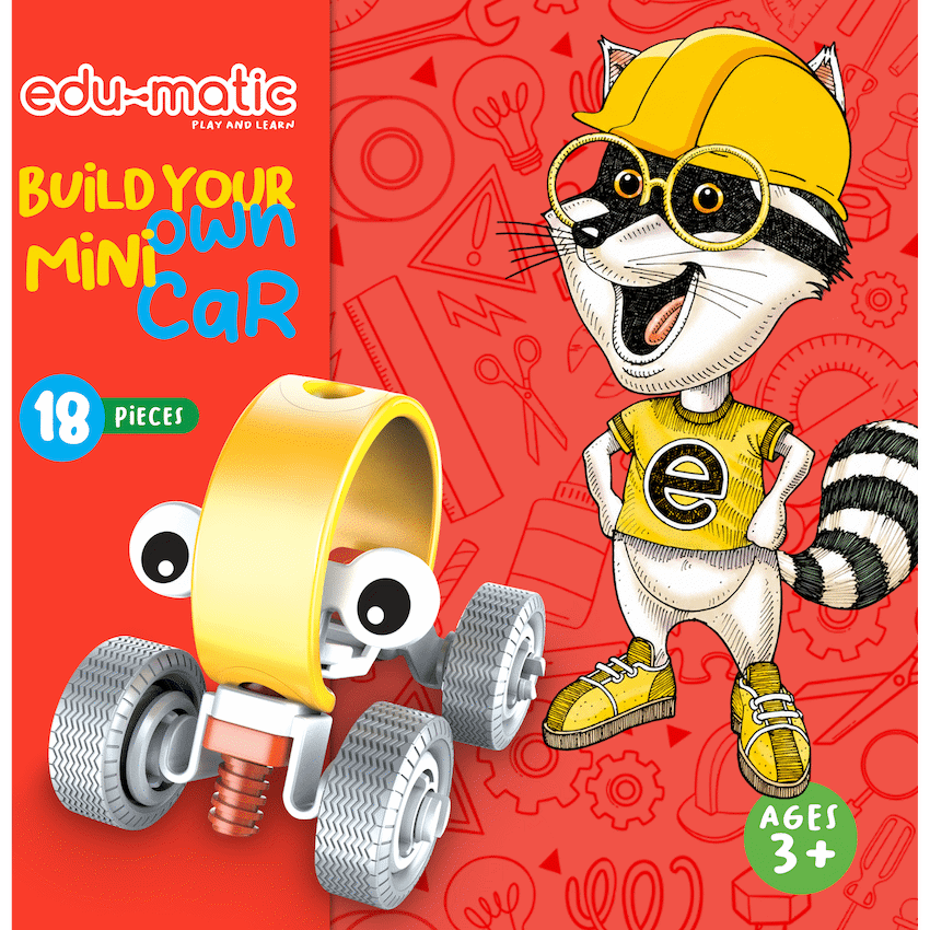 Edu-matic Flexi Build Mini Kit - Car - 18 pcs