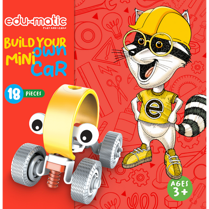 Edu-matic Flexi Build Mini Kit - Car - 18 pcs