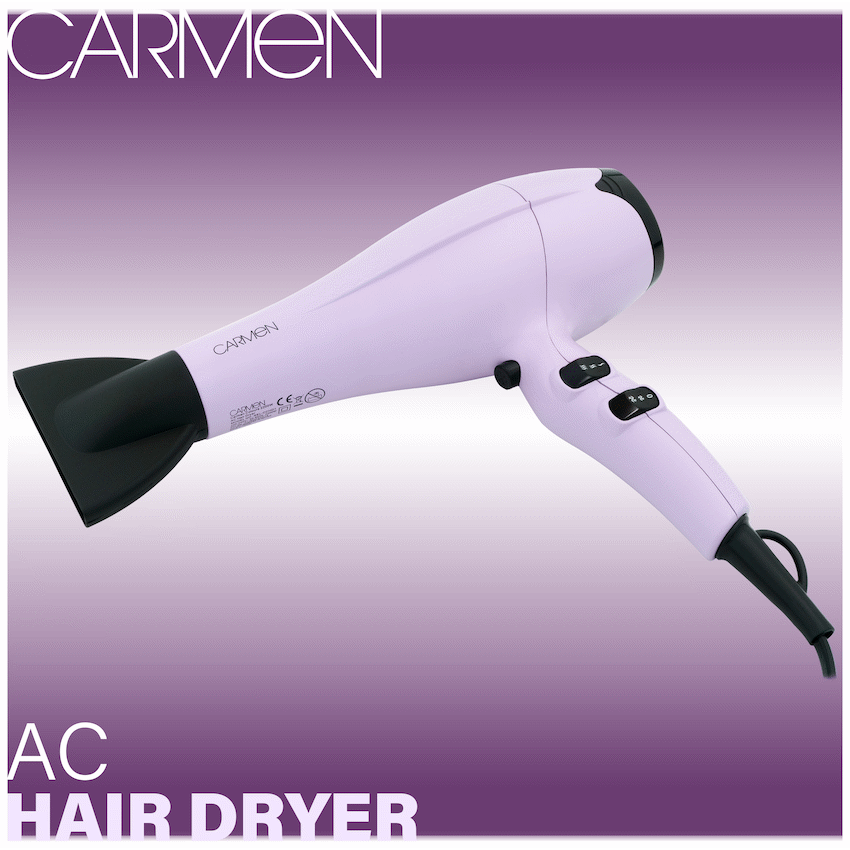Carmen Colours 2200w AC Hair Dryer