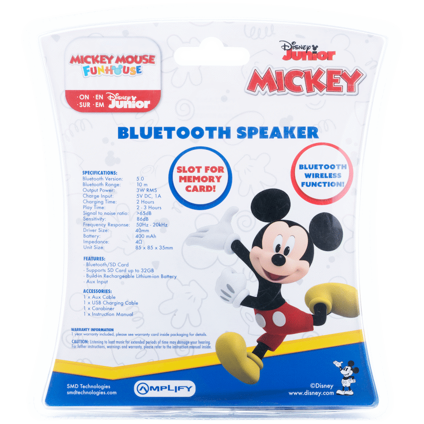 Disney Small Bluetooth Speaker- Mickey