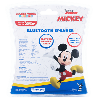 Disney Small Bluetooth Speaker- Mickey