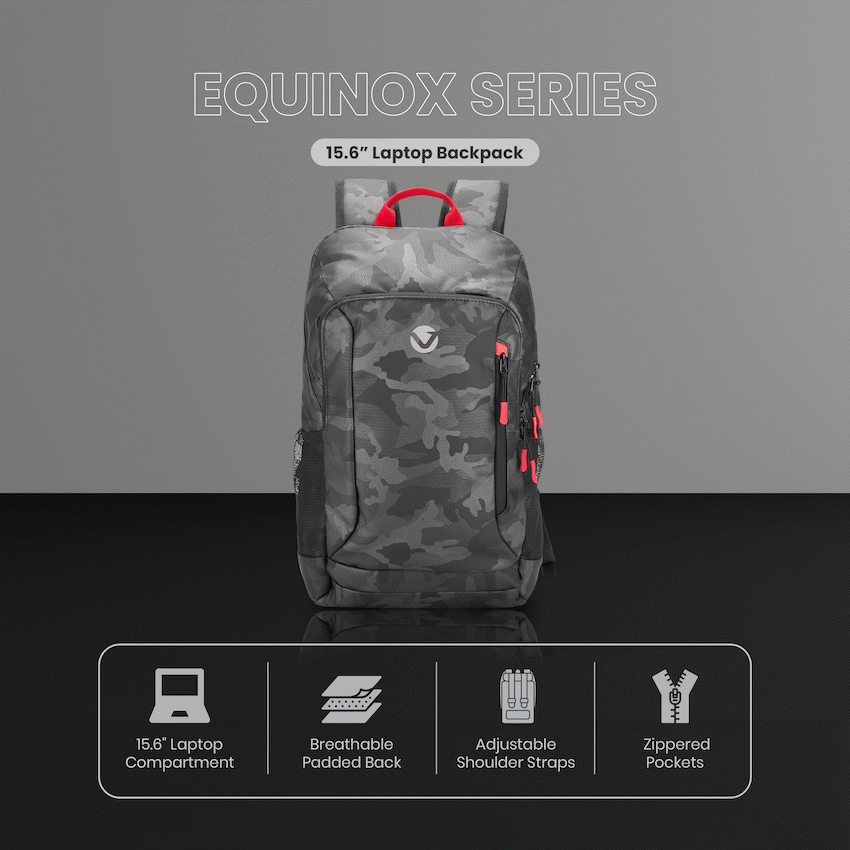 Volkano Equinox 15.6" Laptop Backpack - Black