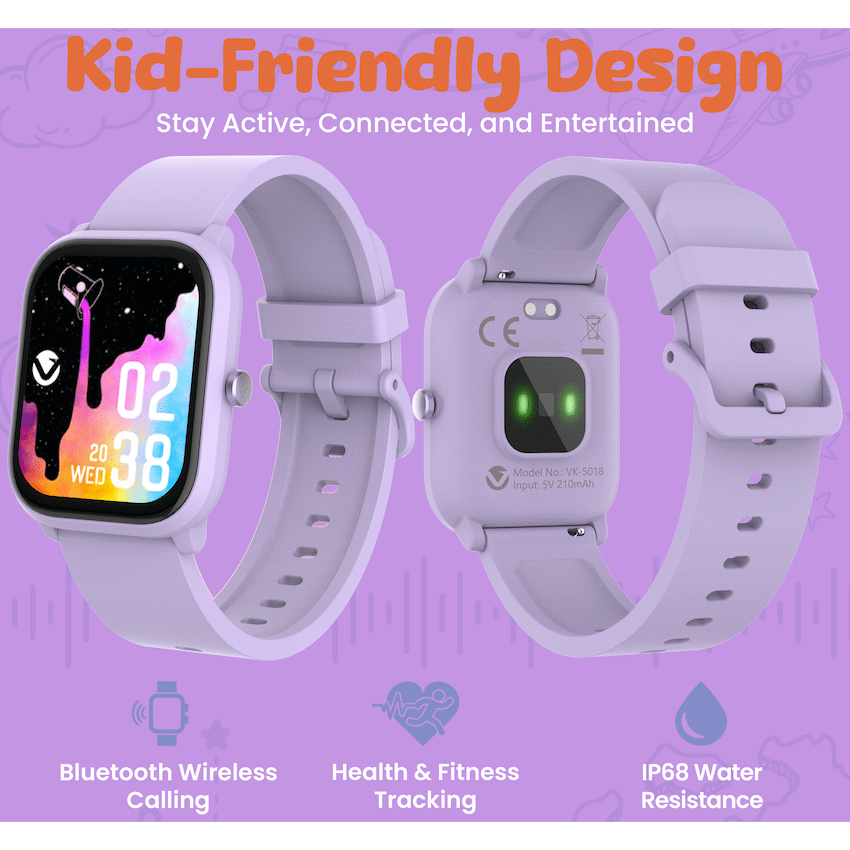 Volkano Vivo Series Kids Smart Watch - Lilac Purple