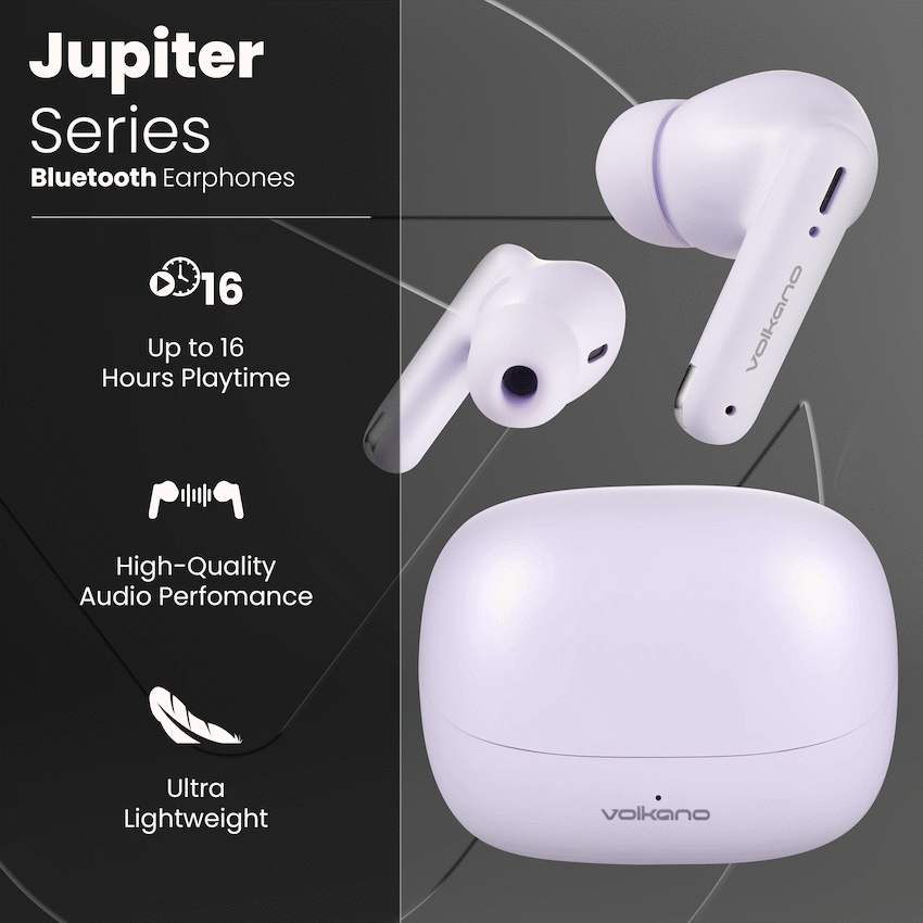 Volkano Jupiter Series TWS Earphones - Pastel Purple