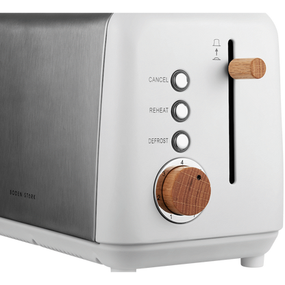 Boden Stark Anson Collection 2 Slice SS Toaster - White