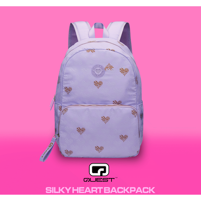 Quest Silky Heart Backpack Lilac