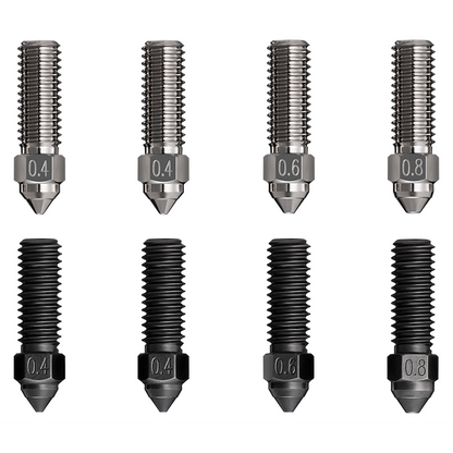 Creality High Flow Nozzle Kit 8 Pc K1/K1Max MK8 0.4/0.6/0.8mm