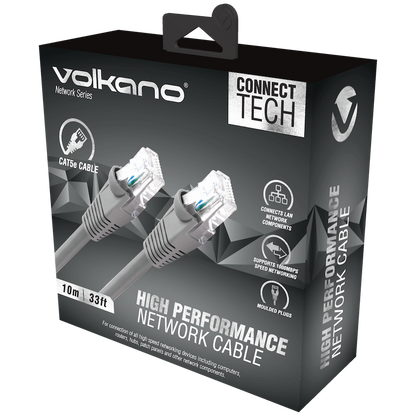 Volkano Network Series RJ-45 Network Cable - CAT5 - 10m
