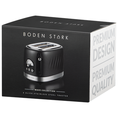 Boden Stark 2-Slice Stainless Steel Toaster