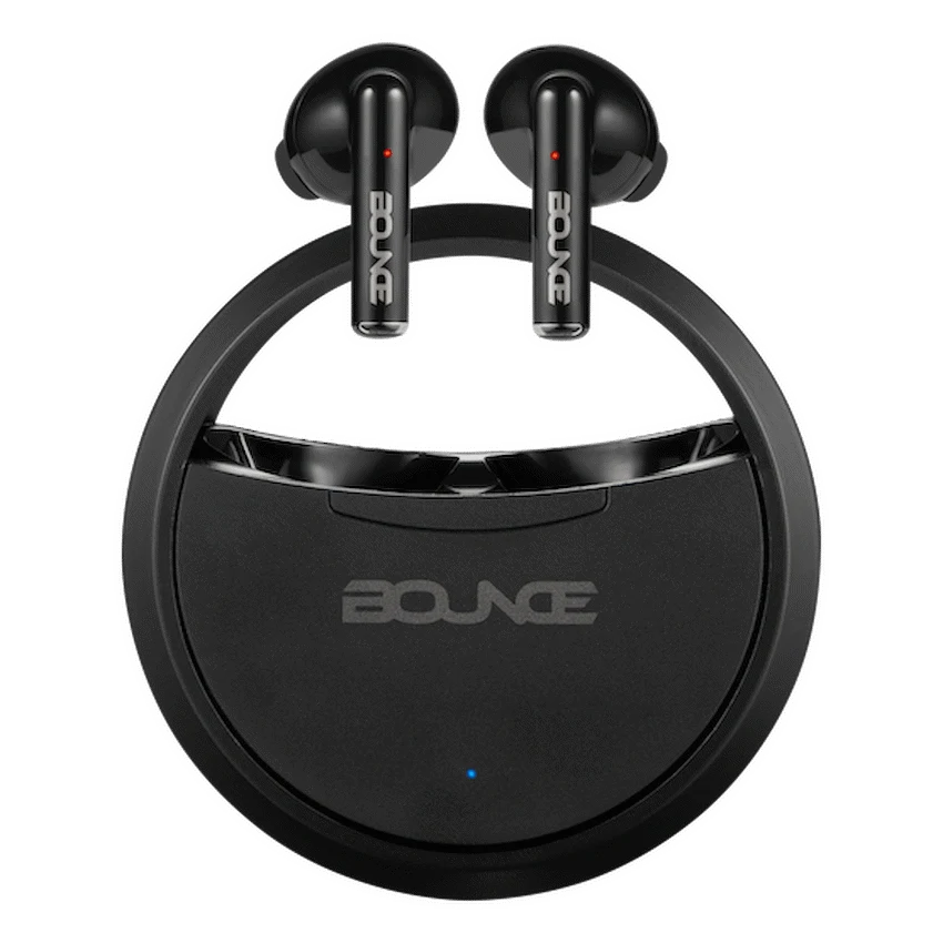 Bounce Proton Series True Wireless Earphones with Charging Case - Black