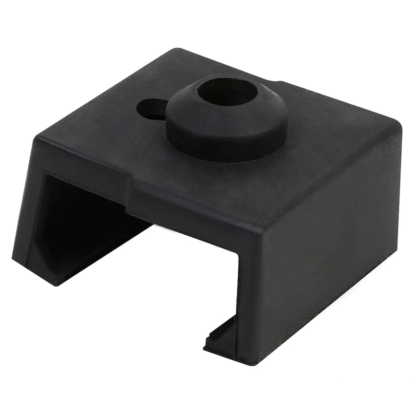 Creality Heating Block Silicone Cover (23x23x17) - Flame-Retardant Silicone - Black