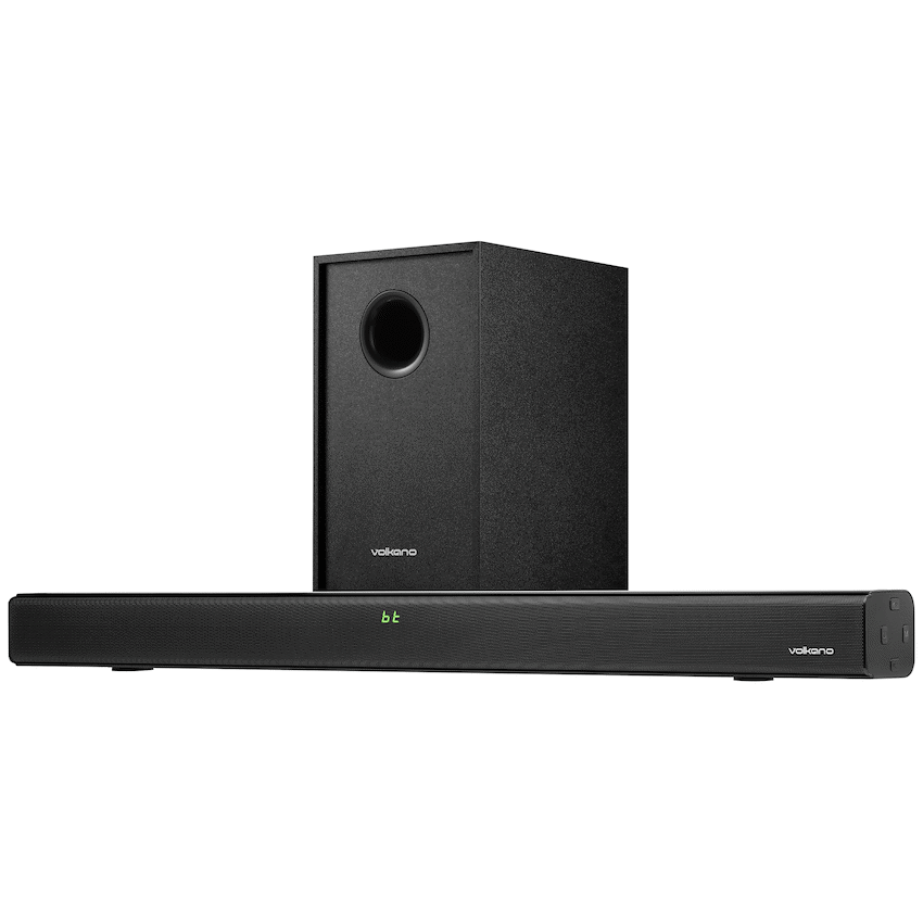 Volkano Cascade 50w Soundbar + Wired Subwoofer - Black