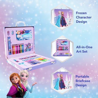 42 PIECE COLOURING STATIONERY BRIEFCASE- FROZEN