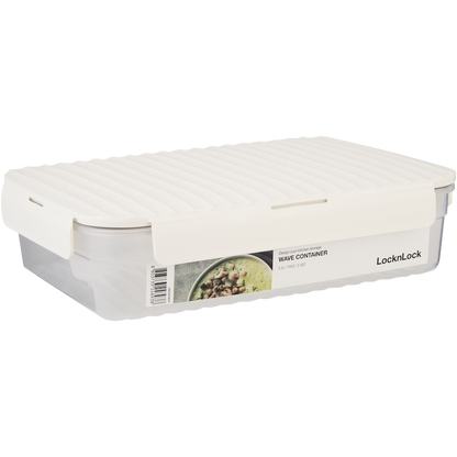 LocknLock Wave container 2.2lt white