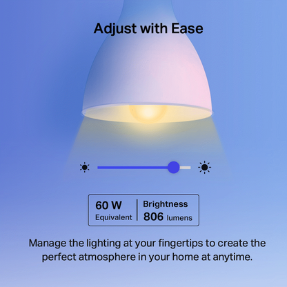 TP-Link Tapo L530E 9w Smart Wi-Fi Light Bulb, Multicolor, A60, E27