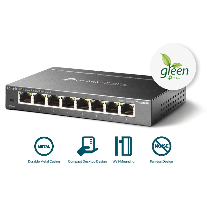 TP-Link TL-SG108E 8-Port Gigabit Easy Smart Switch