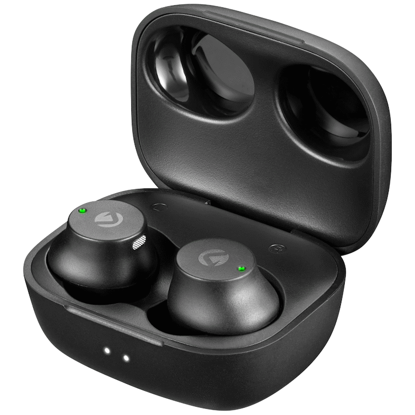 Volkano Taurus Series 2.0 True Wireless Earphones with Charging Case - Black