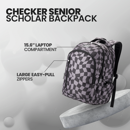 Quest Checker Senior Scholar Backpack Grey