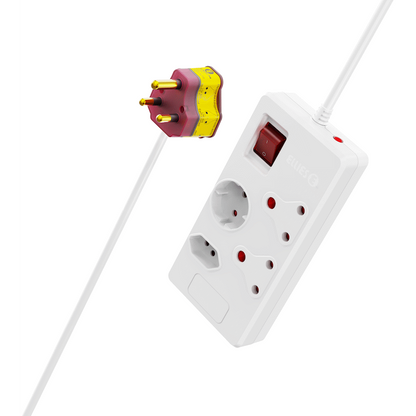 Ellies 4 way High Surge Multiplug 0.5M - WT