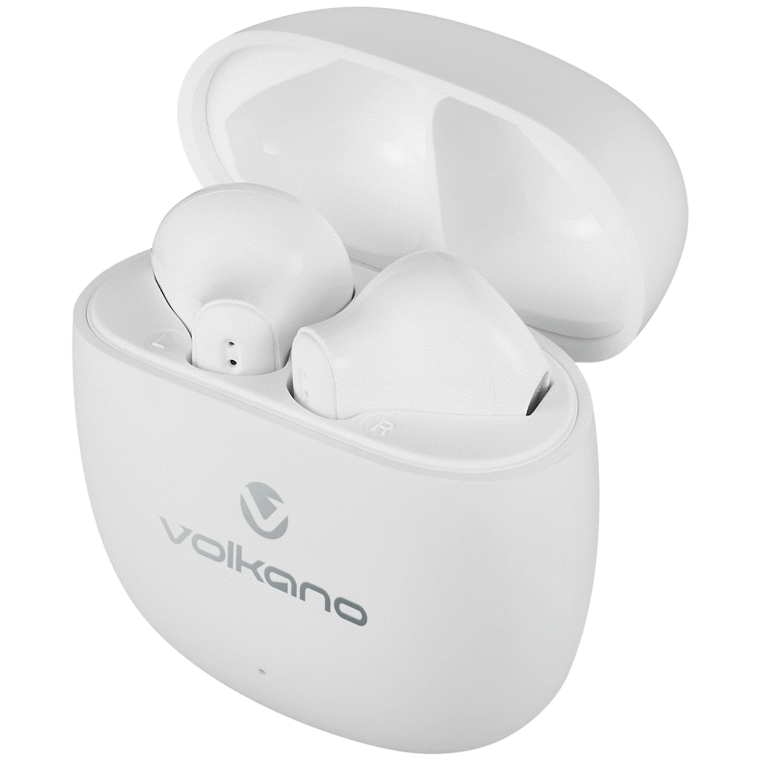 Volkano Sleek Series TWS Earphones - White