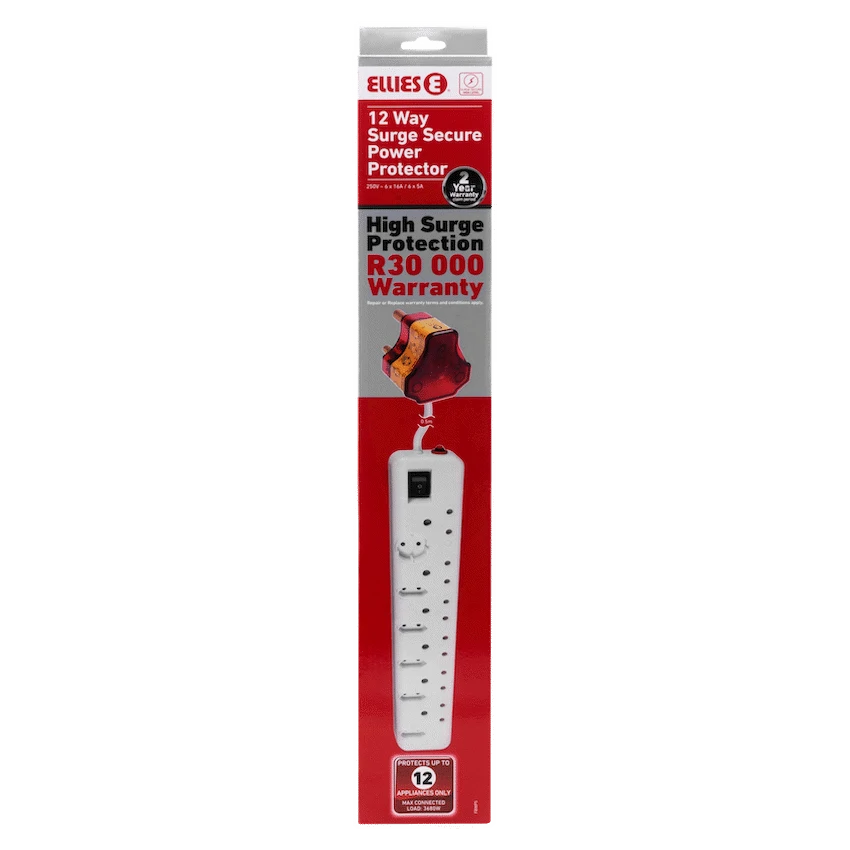 Ellies 12-Way High-Surge Multiplug 0.5m