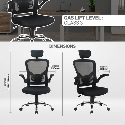 Everfurn Stagio Ergo High Back Office Chair