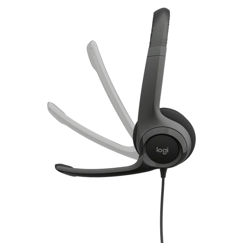 Logitech(R) H390 USB Computer Headset - Midnight Black