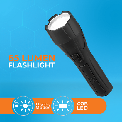 Switched 65 Lumen Flashlight - Black